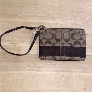 COACH mini wristlet